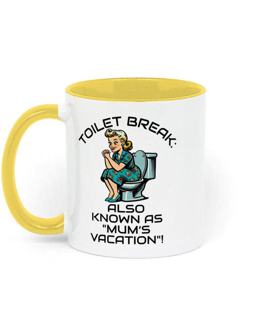 Two Toned Fun Sarcastic Retro Mum, Mothers Day, Birthday Ceramic Mug