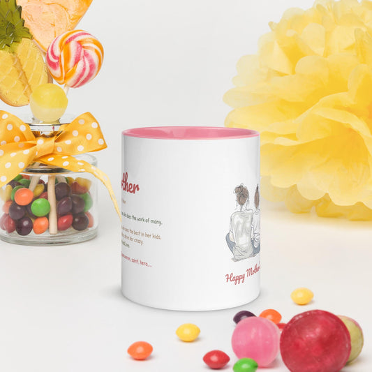 Mothers Day Ceramic Coffee Mug with Colour Inside