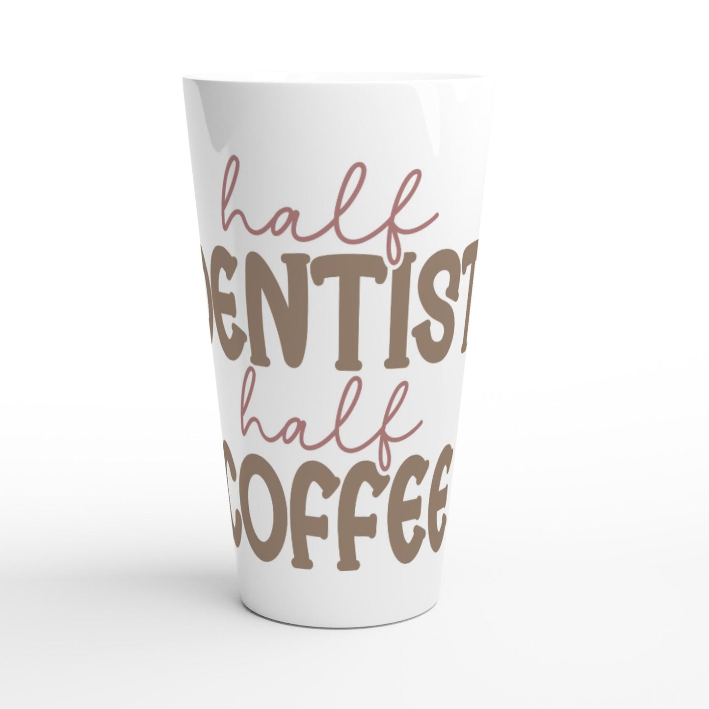 White Latte 17oz Ceramic Fun Dentists Mug